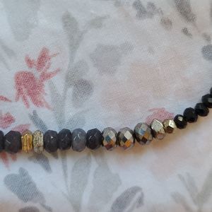 **GIFT** Gorgeous Nakamol crystal beaded necklace w extender